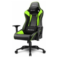 Игровое кресло Sharkoon Elbrus 3 чёрно-зелёное
