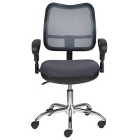 Кресло Бюрократ CH-799SL/DG/TW-12 спинка сетка темно-серый крестовина хром