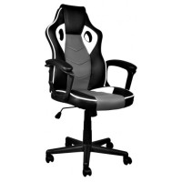 Игровое кресло RAIDMAX DK240WT черно-белое