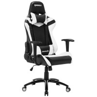 Игровое кресло RAIDMAX DK606RUWT бело-черное