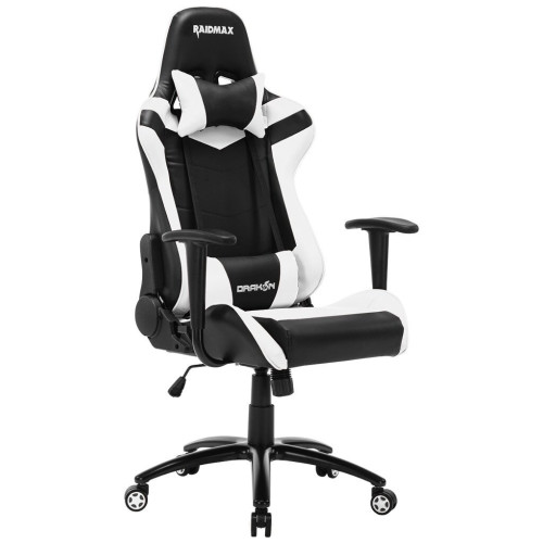 Игровое кресло RAIDMAX DK606RUWT бело-черное
