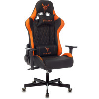 Кресло игровое Бюрократ Knight ARMOR BO черный/оранжевый
