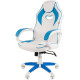 Кресло Chairman game 16 черный/голубой