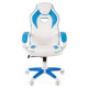 Кресло Chairman game 16 черный/голубой