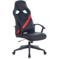 Кресло игровое Бюрократ Zombie DRIVER черный/красный