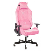 Кресло игровое Бюрократ Knight N1 Fabric розовый Velvet 36