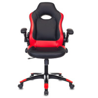 Кресло игровое Бюрократ VIKING-1N/BL-RED черный/красный