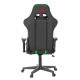 Кресло игровое Бюрократ VIKING ZOMBIE A4 GN черный/зеленый