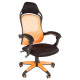 Игровое кресло Chairman game 12 чёрное/оранжевое