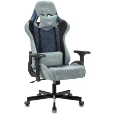 Кресло игровое Бюрократ Zombie VIKING 7 KNIGHT Fabric серый Loft ромбик текстиль