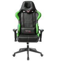 Кресло игровое Бюрократ VIKING 5 AERO LGREEN черный/салатовый