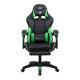 Кресло игровое OKLICK Camper черный/зеленый
