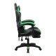 Кресло игровое OKLICK Camper черный/зеленый