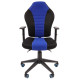 Игровое кресло Chairman game 8 чёрное/синее