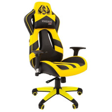 Игровое кресло Chairman game 25 черный/жёлтый 