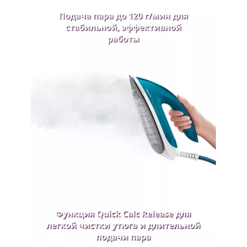 Парогенератор Philips GC6815/20 2400Вт белый/синий