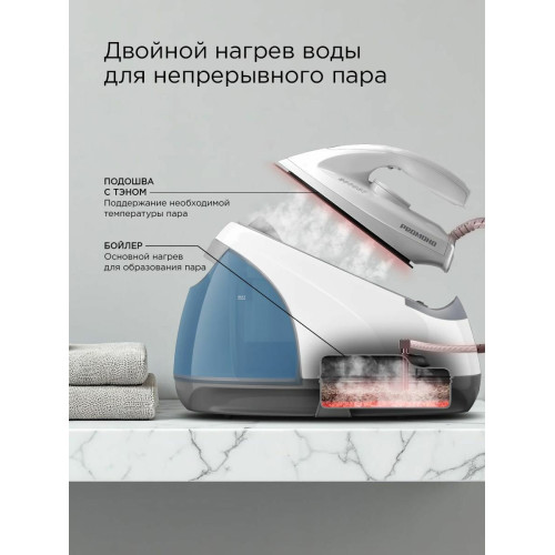 Парогенератор Redmond SS-1624 белый/голубой