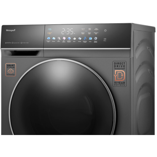 Стиральная машина Weissgauff WMD 62210 Direct Drive Touch Inverter Steam Grey