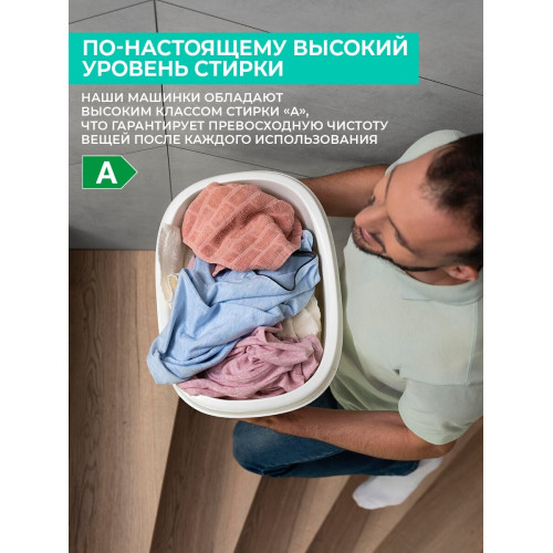 Стиральная машина Timberk T-WM7DC14Q33 белый/черный