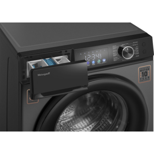 Стиральная машина Weissgauff WM 45127 Inverter Steam Color Touch Grey