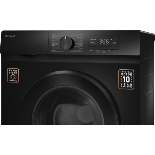 Стиральная машина Weissgauff WM 39106 Inverter Steam Black