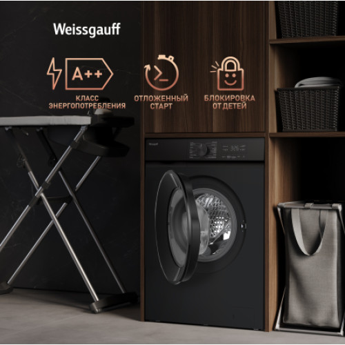 Стиральная машина Weissgauff WM 39106 Inverter Steam Black