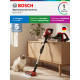 Пылесос вертикальный Bosch BCS711PET черный/красный