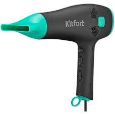 Фен Kitfort КТ-3222 черный/бирюзовый