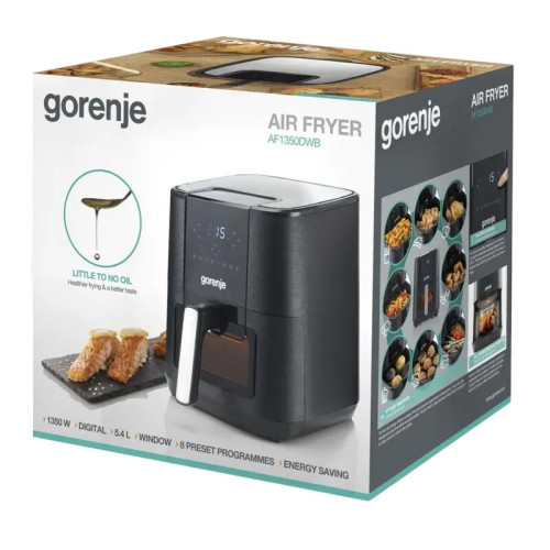 Аэрогриль Gorenje AF1350DWB черный