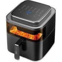 Аэрогриль BQ GR2002 Black-Silver. Мощность:1500 Вт, Объем корзины: XL