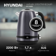 Чайник электрический Hyundai HYK-S4800 фиолетовый/черный