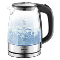 Чайник CENTEK CT-0030 черный/стекло
