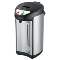 SMILE TP 1072 нержавейка(Мощность 800/35Вт. Объем 5,5л. Корпус и резервуар для воды из нерж. стали. Широкий указатель уровня воды. Индикаторы нагрева и кипячения. 3 способа подачи воды: ручная помпа, электронасос, нажатие чашки на клапан. Функция повторно