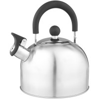 Чайник из нерж. стали MAL-039-R, 2,5 литра, красный, со свистком