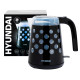Чайник электрический Hyundai HYK-G2012 черный/прозрачный