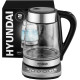 Чайник электрический Hyundai HYK-G3026 серебристый/черный
