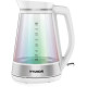 Чайник электрический Hyundai HYK-G3037 белый/прозрачный