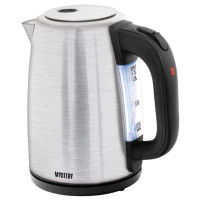 Чайник Mystery MEK-1644 серебристый матовый/черный