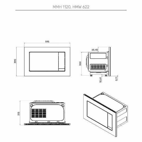 Микроволновая печь Kuppersberg HMW 622 B