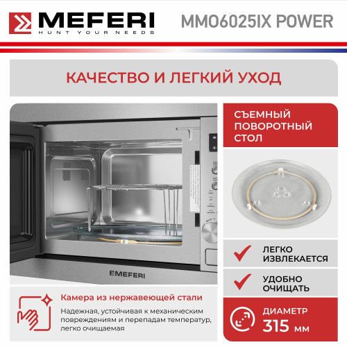 Микроволновая печь Meferi MMO6025IX Power