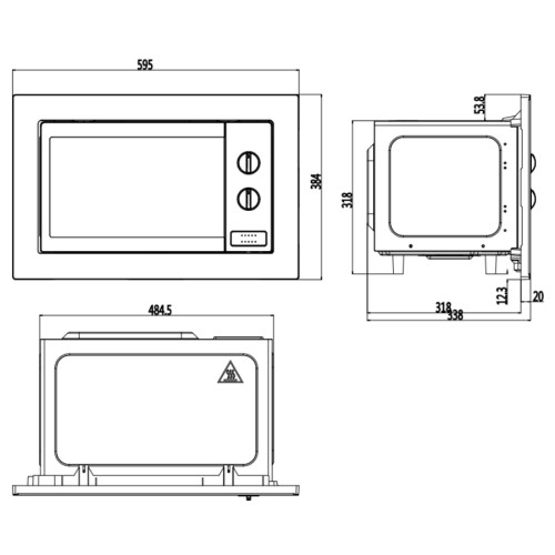 Микроволновая печь Meferi MMO6020IX Light