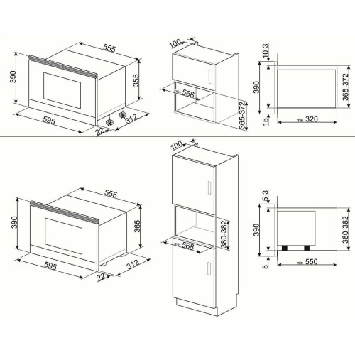 Микроволновая печь Smeg MP122B3