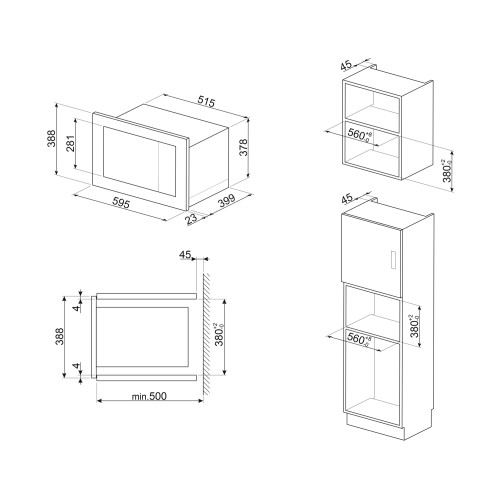 Микроволновая печь SMEG FMI025B3