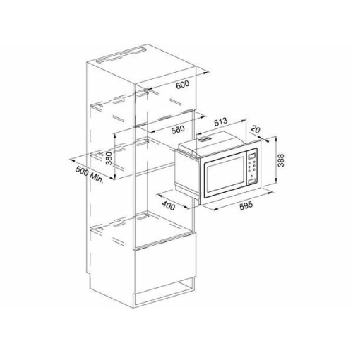 Микроволновая печь FRANKE FSM 25 MW XS