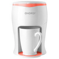 Кофеварка ENERGY EN-607 белая, 200 Вт, 1 чашка