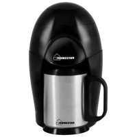 Кофеварка HOMESTAR HS-2009 цвет: черный, 350 Вт 1 чашка