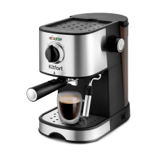 Кофеварка рожковая Kitfort KT-753 черный/нержавеющая сталь