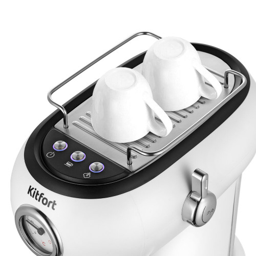 Кофеварка рожковая Kitfort КТ-7219 белый