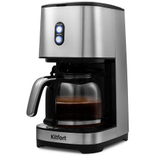 Кофеварка Kitfort КТ-750 черный/серебристый