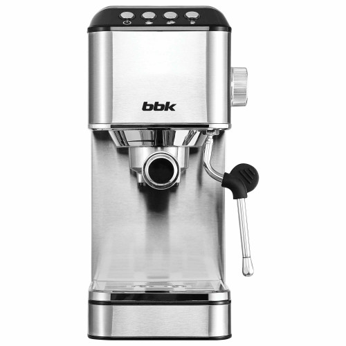 Кофеварка рожковая BBK BCM1501 нержавеющая сталь/черный